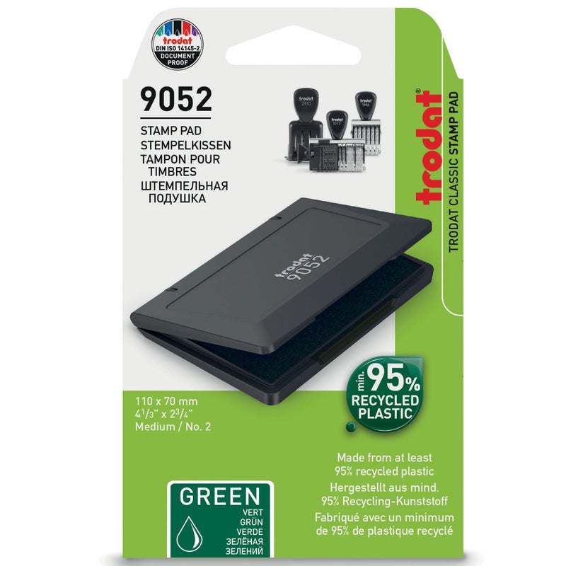 Trodat Stamp Pad 9052, Green, for Manual Stamps â€“ Size 110 x 70 mm - Image 5